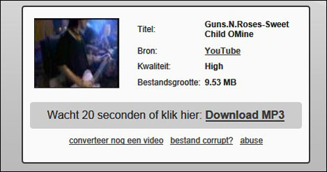 gratis de muziek downloaden en op laten slaan in een map