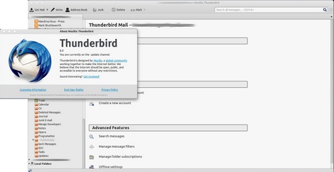 e-mail ontvangen op Linux computer met Mozilla Thunderbird