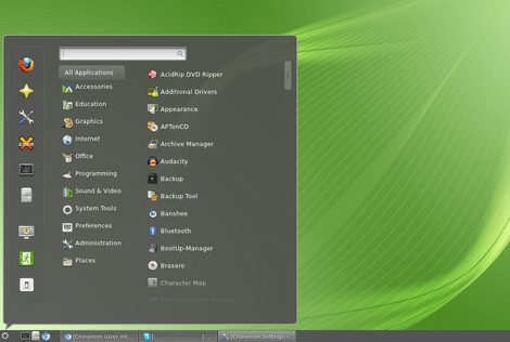 Linux Mint met Cinnamon desktop als vervanger van Windows