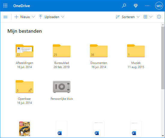 Via OneDrive bestanden overzetten naar een nieuwe laptop