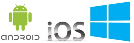 ios, android en windows 8 zijn besturingssystemen voor tablets